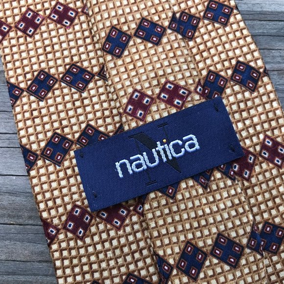 Nautica Men Tie Classic Length Necktie 100% Silk T - Picture 4 of 10